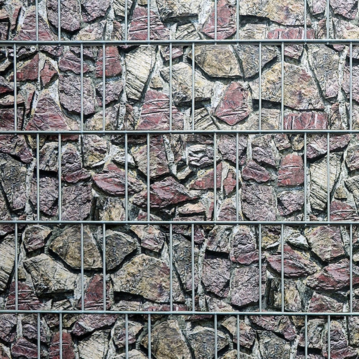 zaun|zu® Sichtschutz Naturstein bedruckter Sichtschutz 2,5m x 2,0m Image