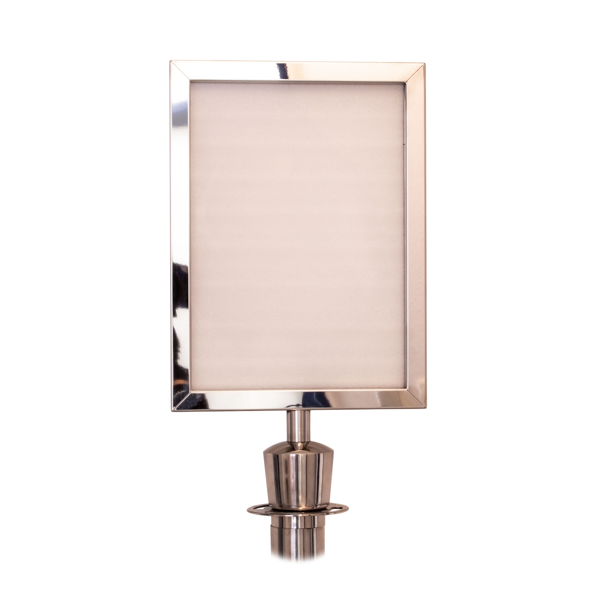 AcMax A4 Schilderhalter inkl. Zylinderkopf silber Image