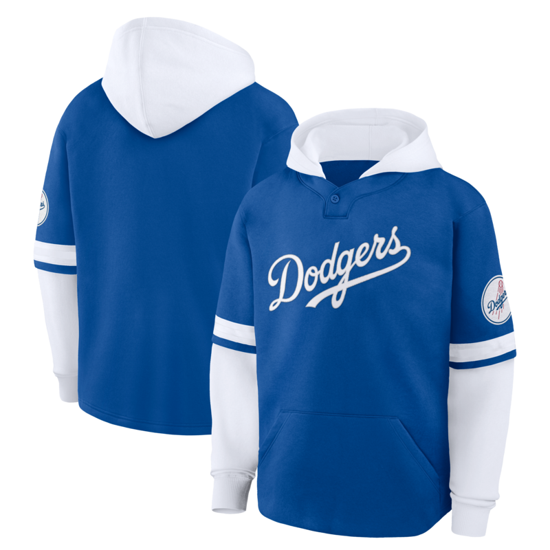 Los Angeles Dodgers Layered Fleece Hoodie – Herren Image