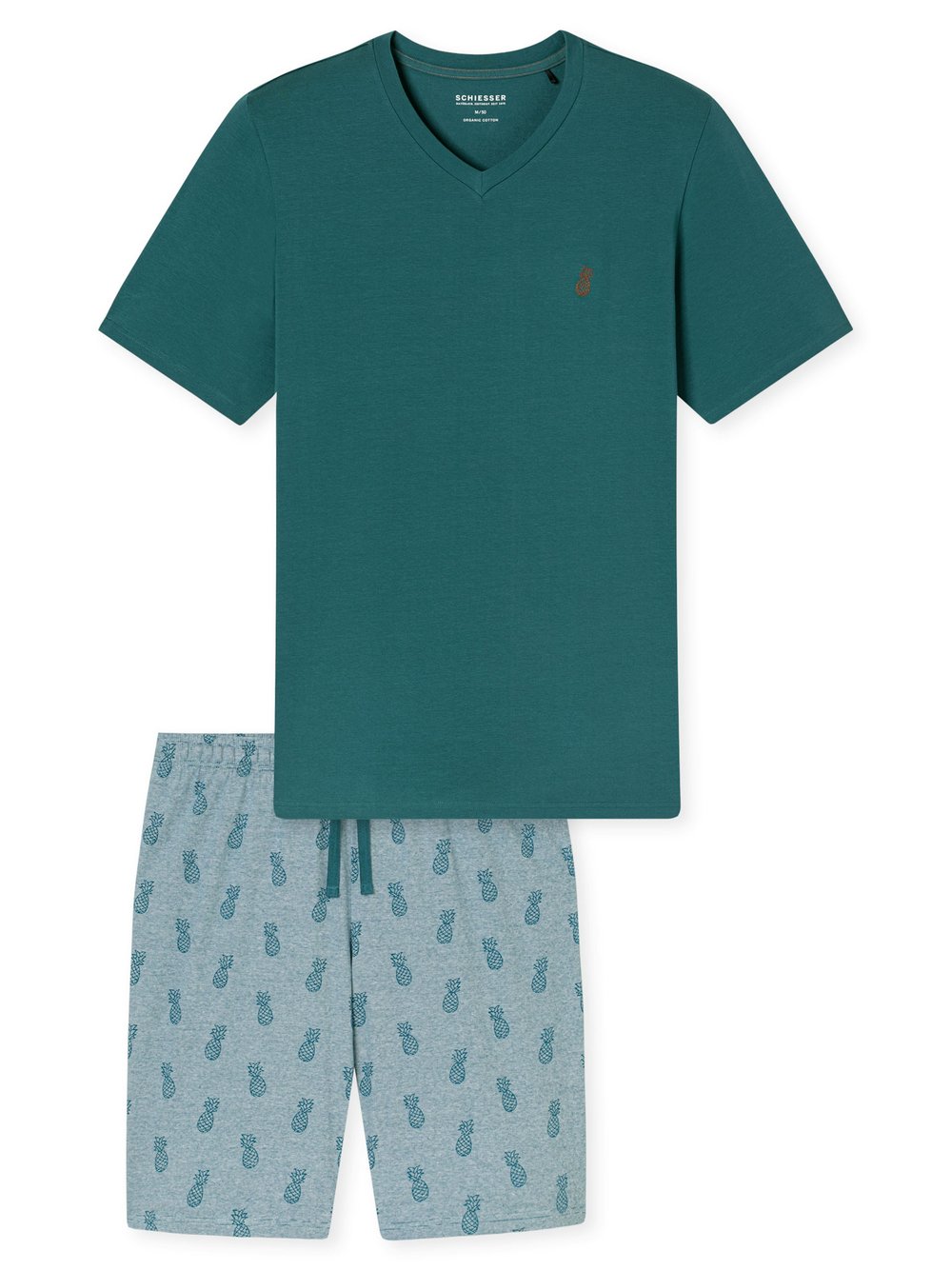 Schiesser Pyjama Herren grün, 50 Image