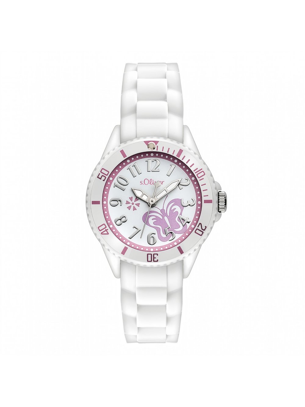 s.Oliver Armbanduhr Mädchen weiß, ONE SIZE Image