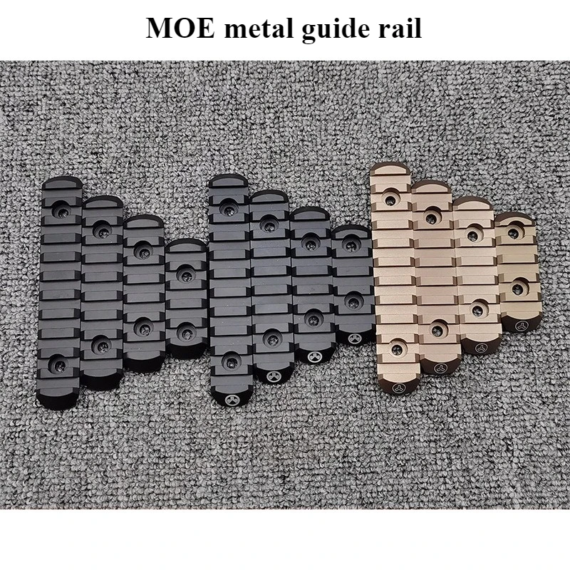 Taktisches 20-mm-Schienensegment aus Metall M-LOK KEYMOD Picatinny-Schiene CNC-gefrästes Zubehör für Airsoft- und MI-Handschutz Image
