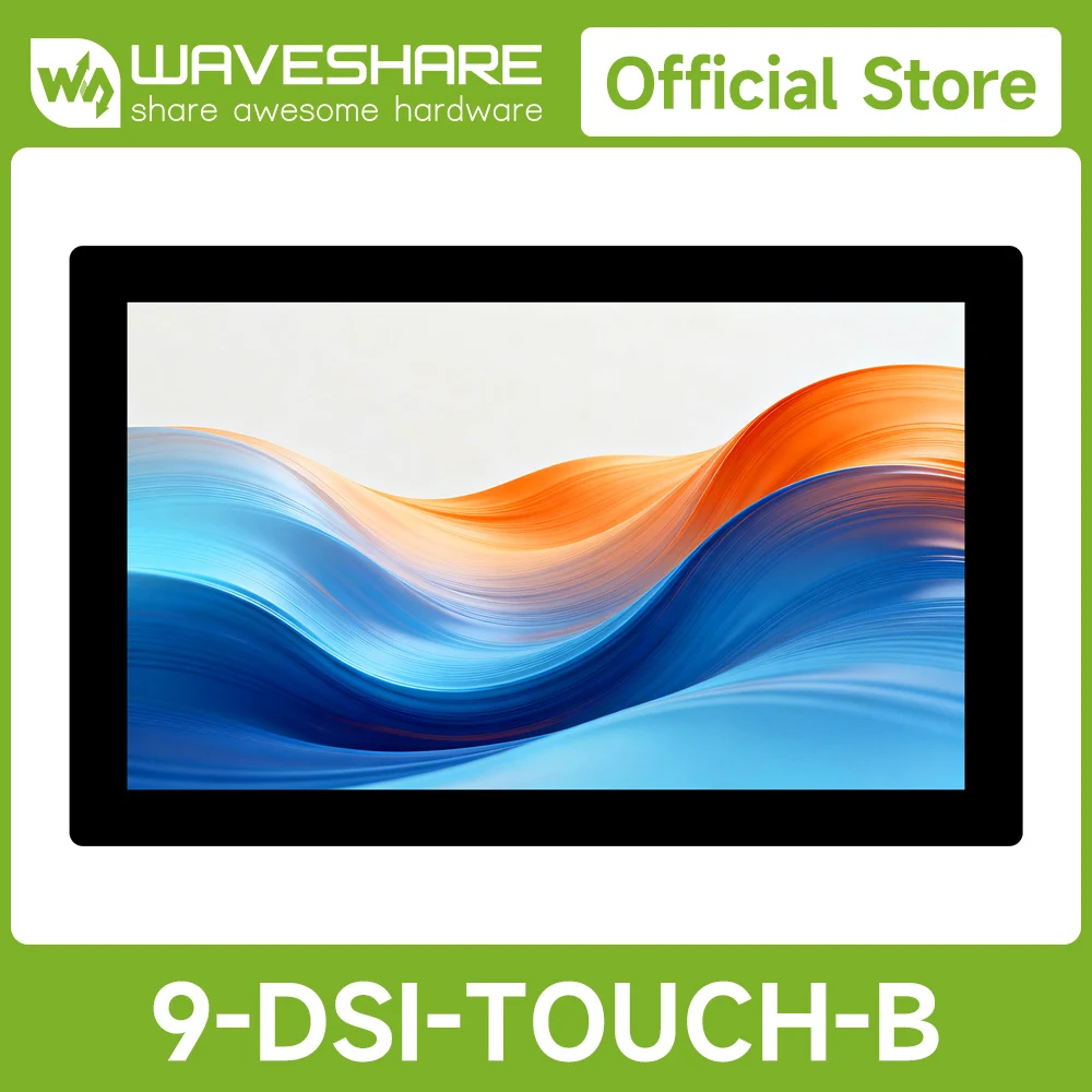 Waveshare 9 Zoll DSI kapazitives Touch-Display, breiter Farbraum, 720 x 1280, IPS-Panel, 10-Punkt-Touch, gehärtete Glasscheibe Image