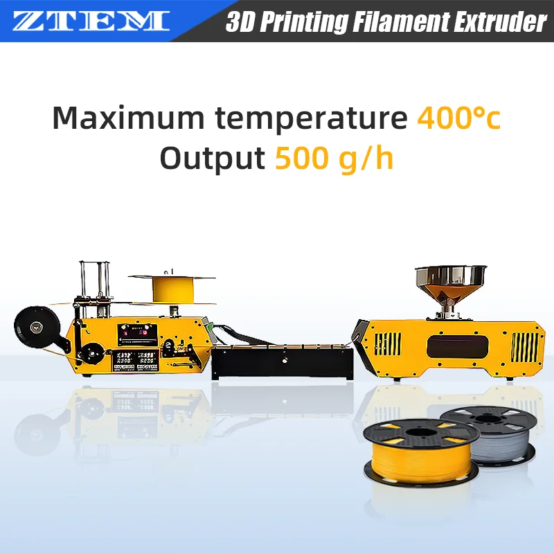 HT400 Extruder 3D Filament Maker Automatischer Desktop 3D-Druck Verbrauchsmaterialien Extruder für 3D-Druck Filament PLA PETG PA ABS Image