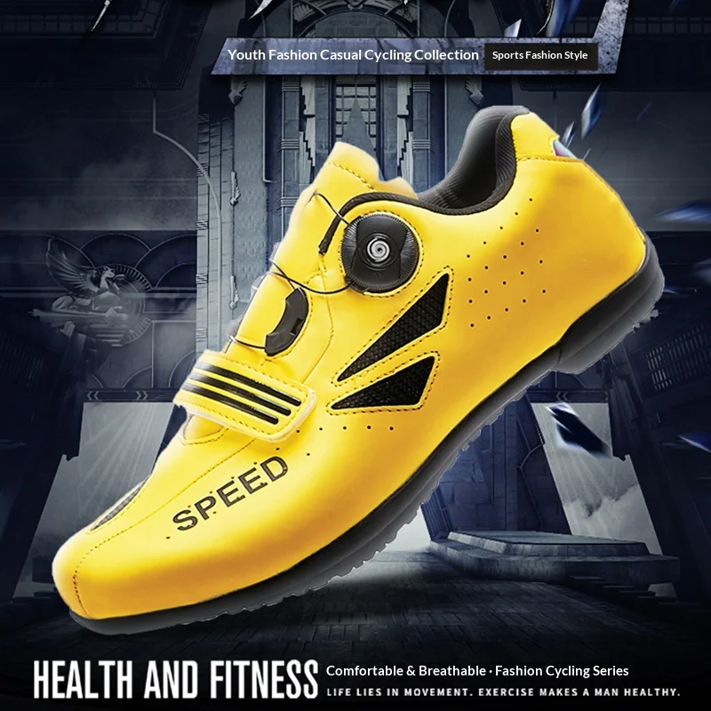 Lässige Unisex-Mountainbike-Schuhe Outdoor-Fahrradschuhe mit Harter Sohle Neues Modell Rennrad-Schuhe Bequemes Schuhwerk