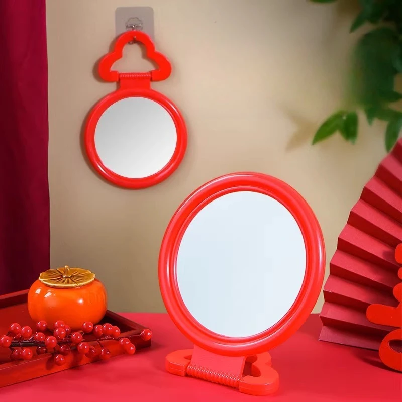 Wandspiegel, altmodischer hängender Wandspiegel für Badezimmer, Schlafzimmer, Waschtisch, Make-up, Heimdekoration, Spiegel