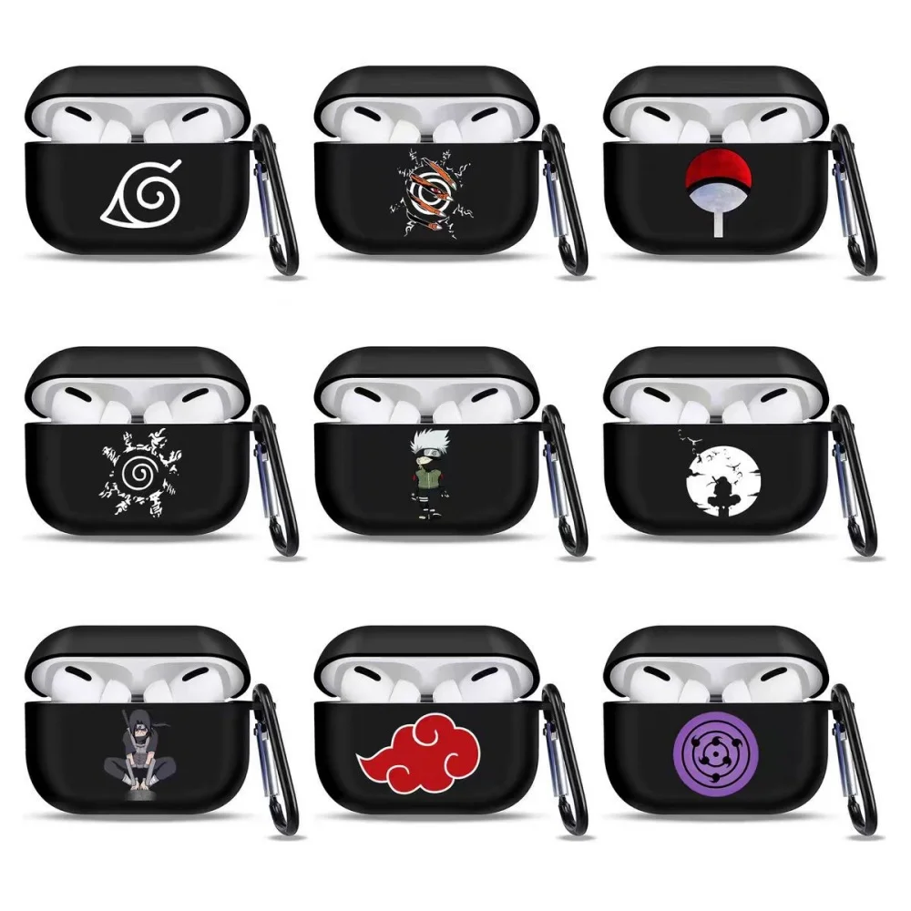 Naruto Eyes Kopfhörer-Handyhülle für Apple AirPods 1 2 3 Pro 4 Pro 2 2. Niedliche NARUTO Bluetooth-Headset-Kopfhörer Soft Cover Image