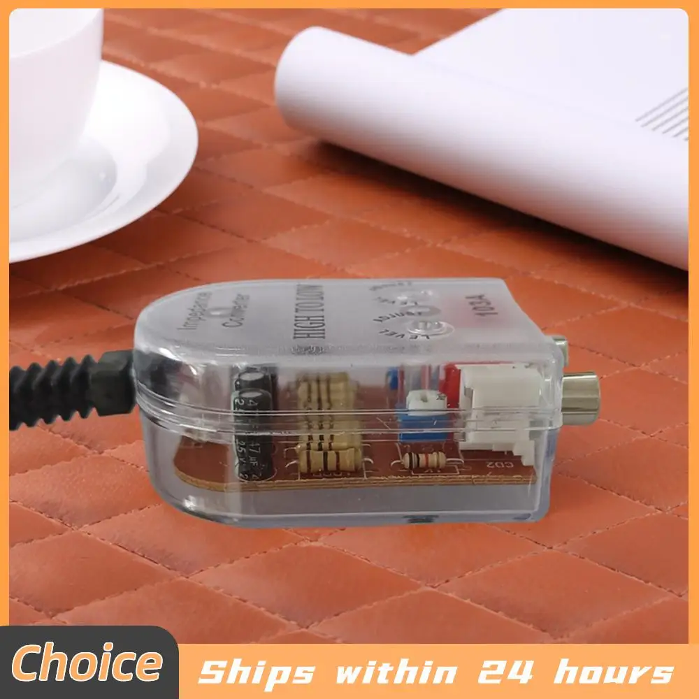 12V Universal RCA Line Auto-Subwoofer Stereo-Radio-Konverter Lautsprecher High-To-Low Auto-Audio-Verstärker Impedanz-Konverter Image