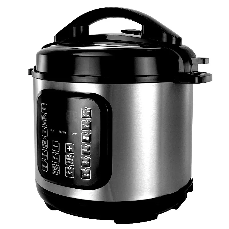 Professioneller Instant Crock Pot Kochtopf Edelstahl Haushalt 6L elektrischer Schnellkochtopf Image