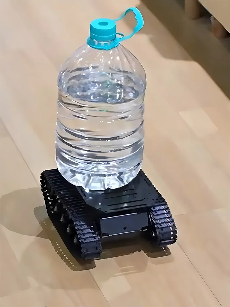 RC Panzer 10KG Traglast Starke Stoßdämpfung Panzerchassis mit Encoder-Motor Aufhängung Voll-Metall Roboter-Bausatz Programmierbares Roboter-Auto