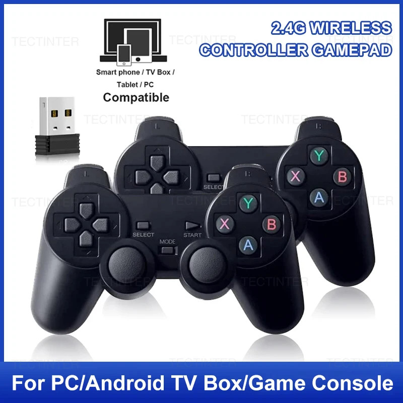 1-2 Stück 2,4G Kabelloser Gamepad-Controller für Android TV Box PC Game Stick GD10/M8 Spielkonsole Joystick Image