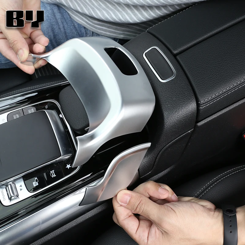 Für Mercedes Benz B GLB GLA Klasse W247 X247 2020-2023 ABS Auto Center Console Armlehne Box Schalter Abdeckung trim Zubehör Image