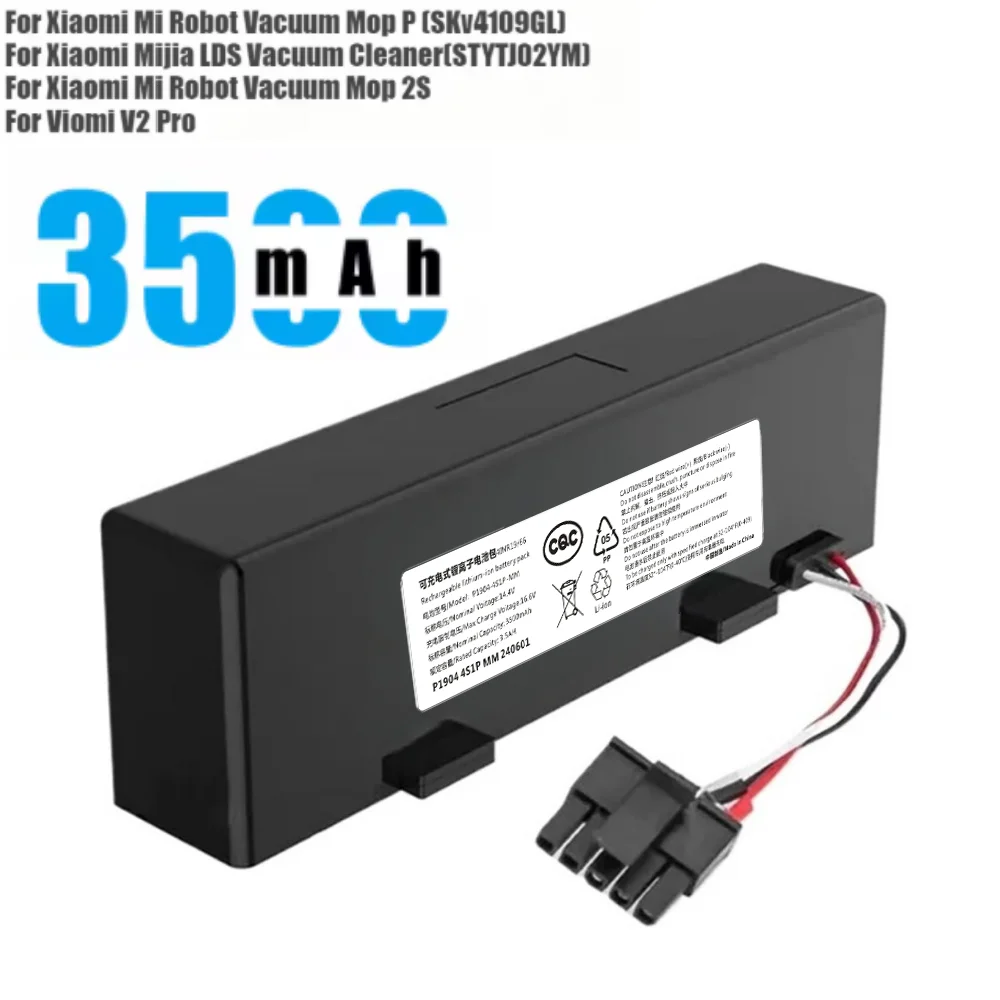 STYTJ02YM 14,8V 3500mAh~12800mAh für Xiaomi Mop Pro Roboter-Staubsauger Ersatzakku für Yunmi MVVO1-JG Haier JX37 Image