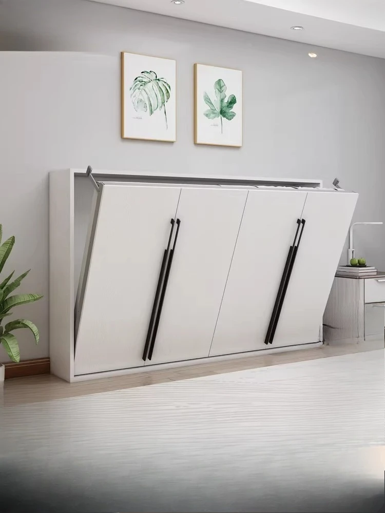 Unsichtbares Schrankbett, Kleiderschrank, integriertes Arbeitszimmer, zusammenklappbar, seitlich umklappbar, multifunktionales verstecktes Bett, Murphy-Hardware-Zubehör