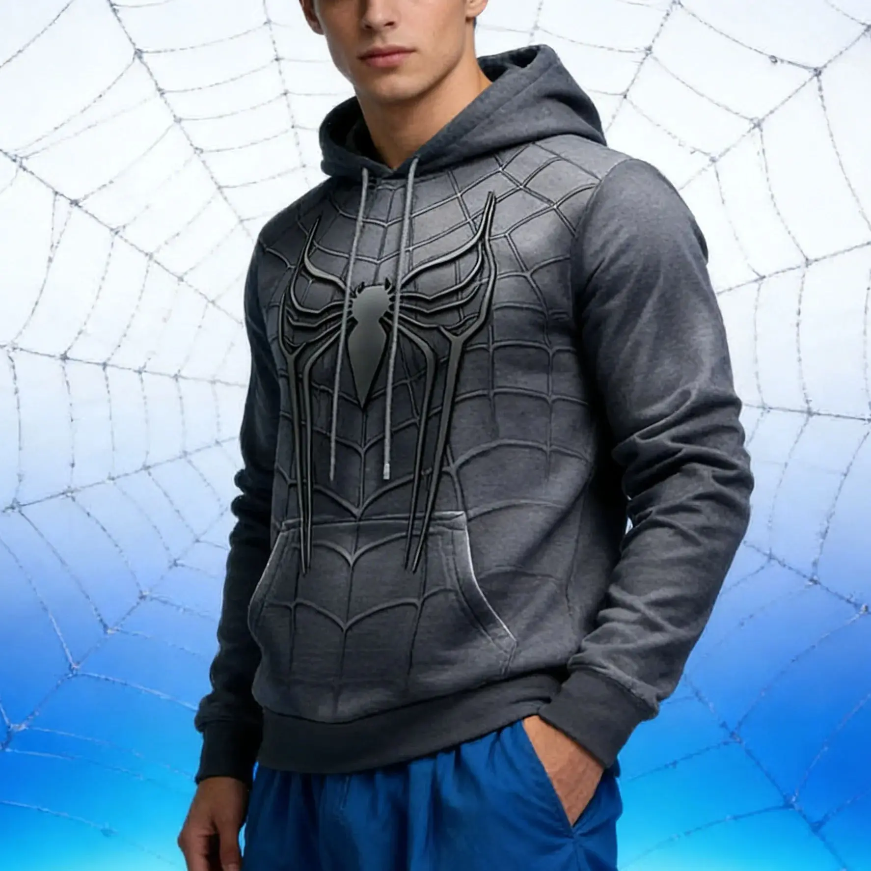 Neue Marvel Spider-Man 3D-Druck Streetwear Herren Locker Sitzender Pullover Cosplay Anime Männer Streetwear Kinder Erwachsene Eltern-Kind Hoodies