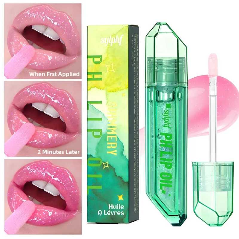 Feuchtigkeitsspendendes und Pflegendes Lippenöl, Erfrischend und Nicht Fettig, Leicht Aufzutragen, Wärmesensitiv Wechselndes Lippenöl Image