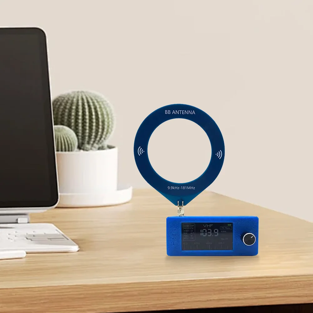 10kHz-180MHz Mittelwellen-Kurzwellenantenne mit Niedrigimpedanz-Konverter Donut WB-Antenne Mini-Ringantennenmodul für Amateurfunk Image