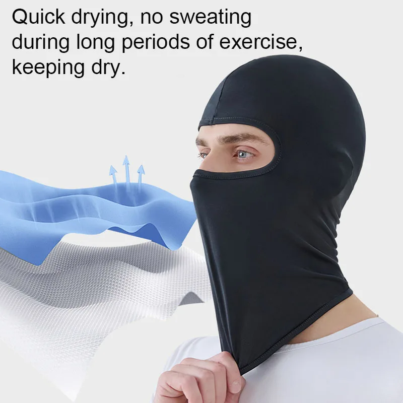 Sonnenschutz-Eisskimaske, atmungsaktiv, winddicht, für Motorrad, Angeln, Fahrrad, Kopftuch, Gesichtsbedeckung, Herren- und Damen-Accessoires Image