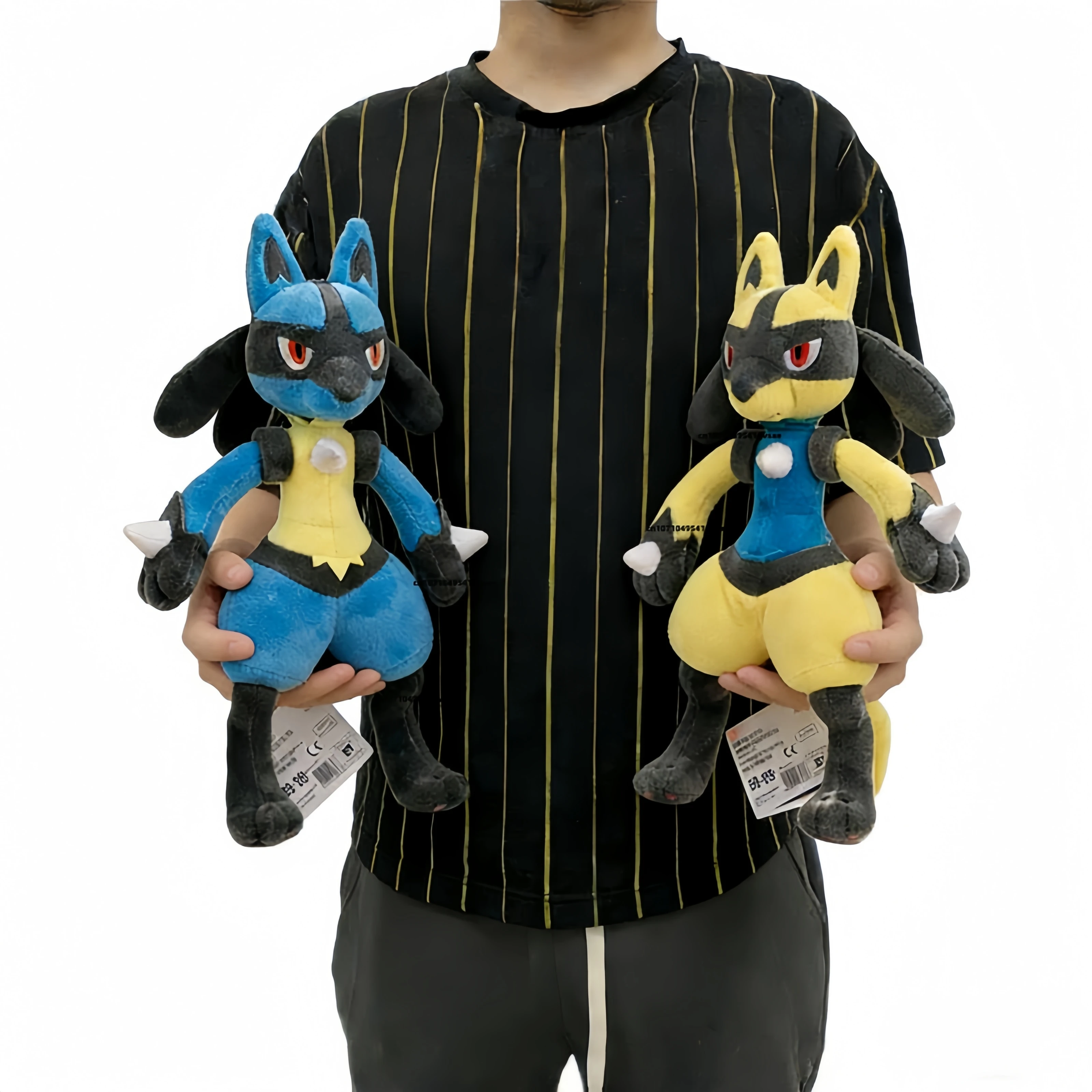 Lucario Plüschtier Pokemon Lucario Plüsch Riolu Plüschtiere Pikachu Peluche Stoffpuppe Weihnachtsgeschenke Weiche Kawaii Niedliche Cartoon-Spielzeugpuppe Image