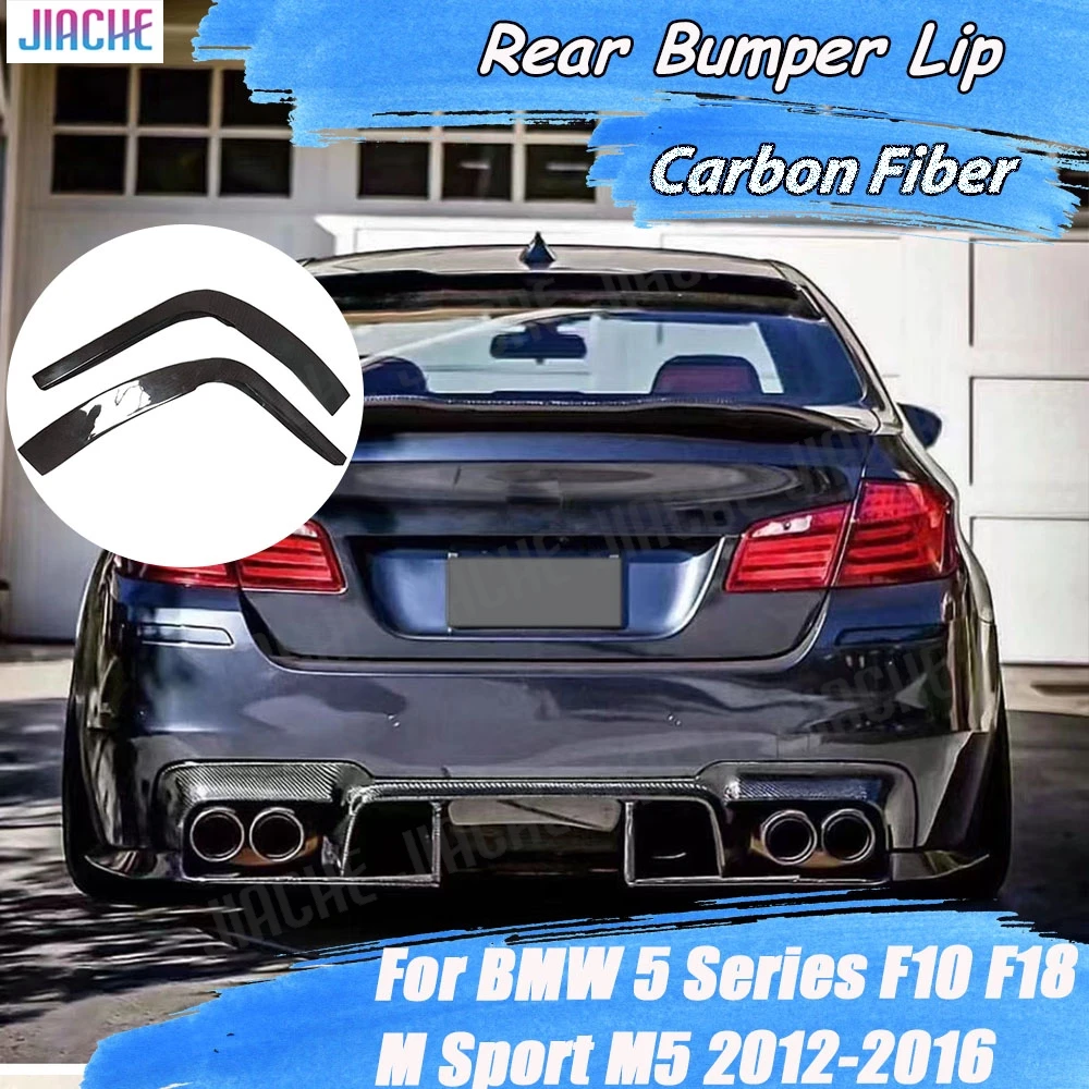 Carbon Fiber Heckstoßstange Diffusor Splitter Spoiler Body Kits Für BMW 5er F10 F18 M Sport M5 2012-2016 FRP Autozubehör Image