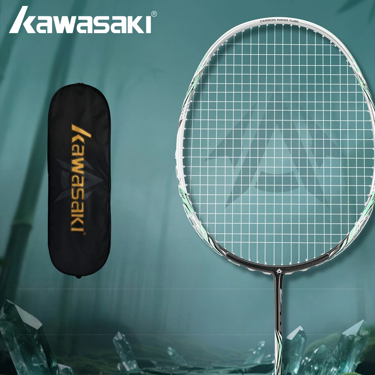 Kawasaki Badmintonschläger 4U Leichter Vollcarbon-Badmintonschläger Z500 Tennisschläger Professioneller Offensiv-Typ Image