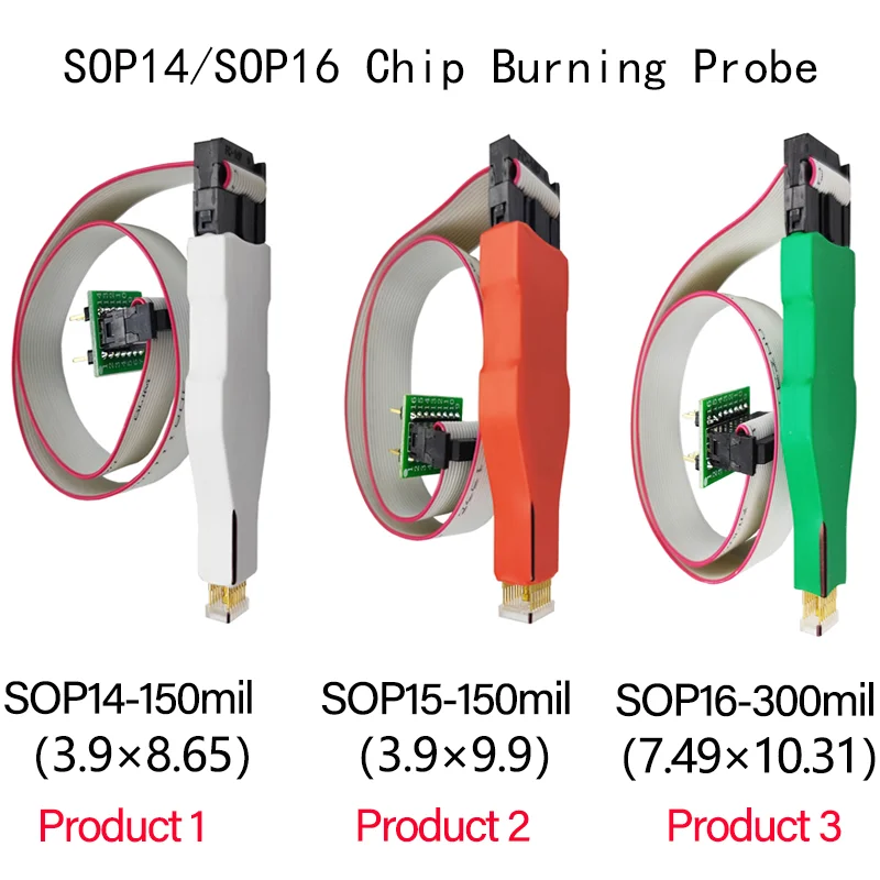 Eine Komponente, geeignet für die Verpackung von SOP14, SOIC16- und SOP16-Sonden, anwendbar für Chiptests, Programmieren, Testsonden, Non-Di Image