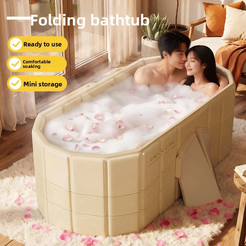 Winter Haushalt Erhöhte Tragbare Erwachsene Konstante Temperatur Badewanne Verdickte Umweltfreundliche Pvc1,5 m Badewanne