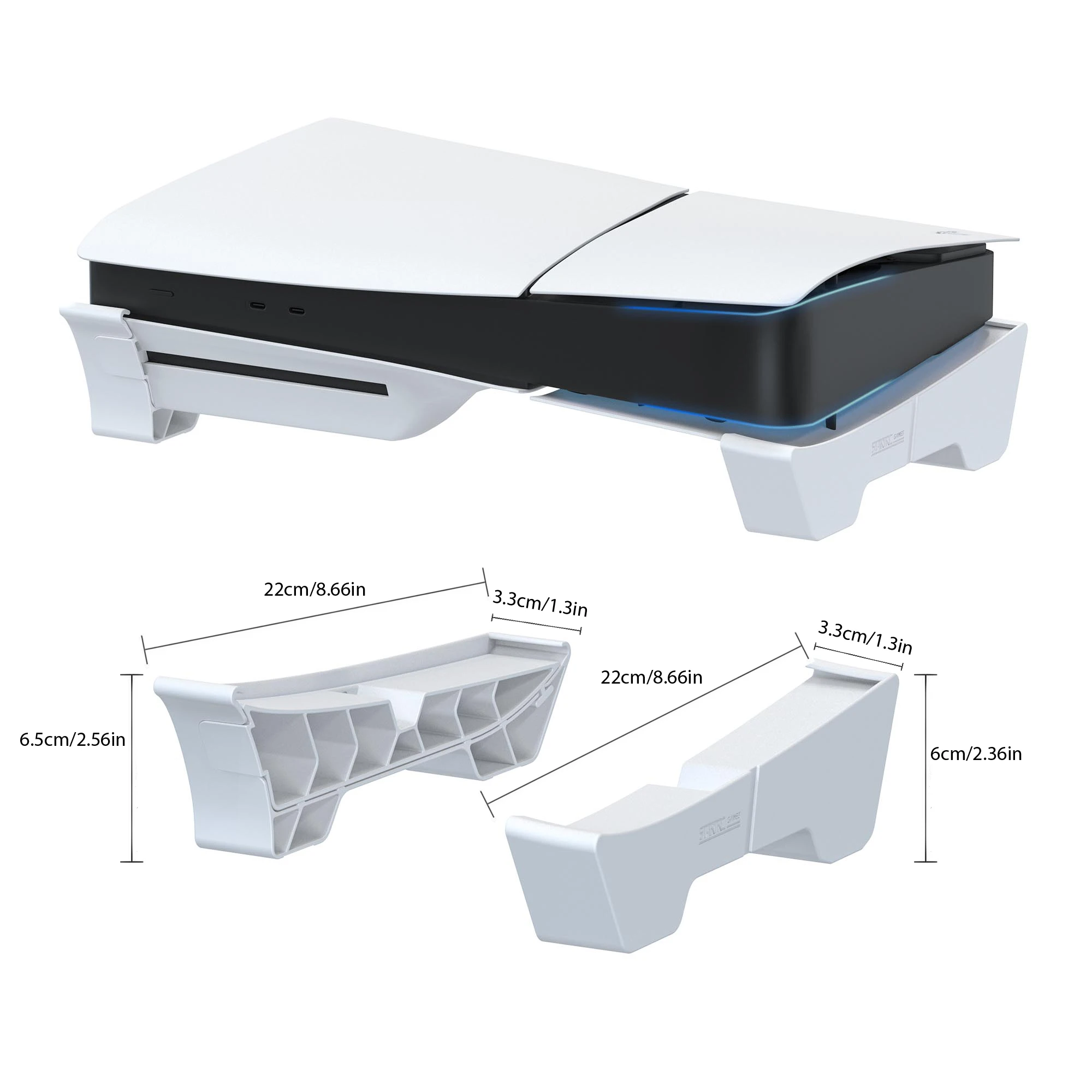 Spiel Stehen Für Sony PS5 Slim Pro Konsole Playstation Play Station PS5 Horizontale Gaming Zubehör Unterstützung Basis Halter Cradle