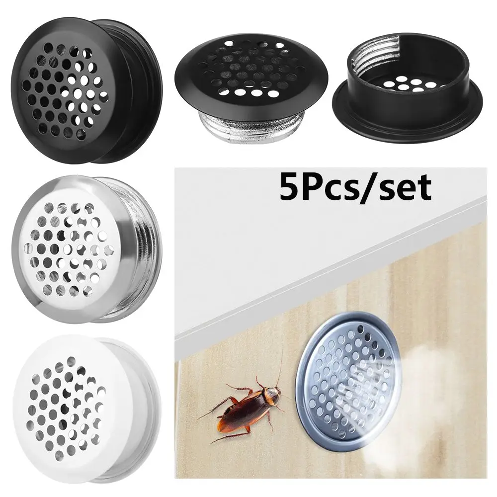 5 stücke Langlebige Doppelseitige Schuh Schrank Kleiderschrank Zubehör Vents Abdeckung Air Vent Decor Vent Loch Ventilator Grille