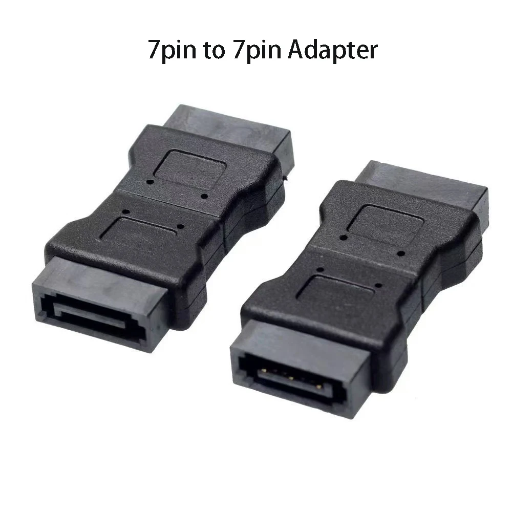 7-Pin SATA Stecker-zu-Stecker Konverter für Computer PC Datenadapter Gerader Winkel 7P Serial ATA Steckverbinder Kupplung Image