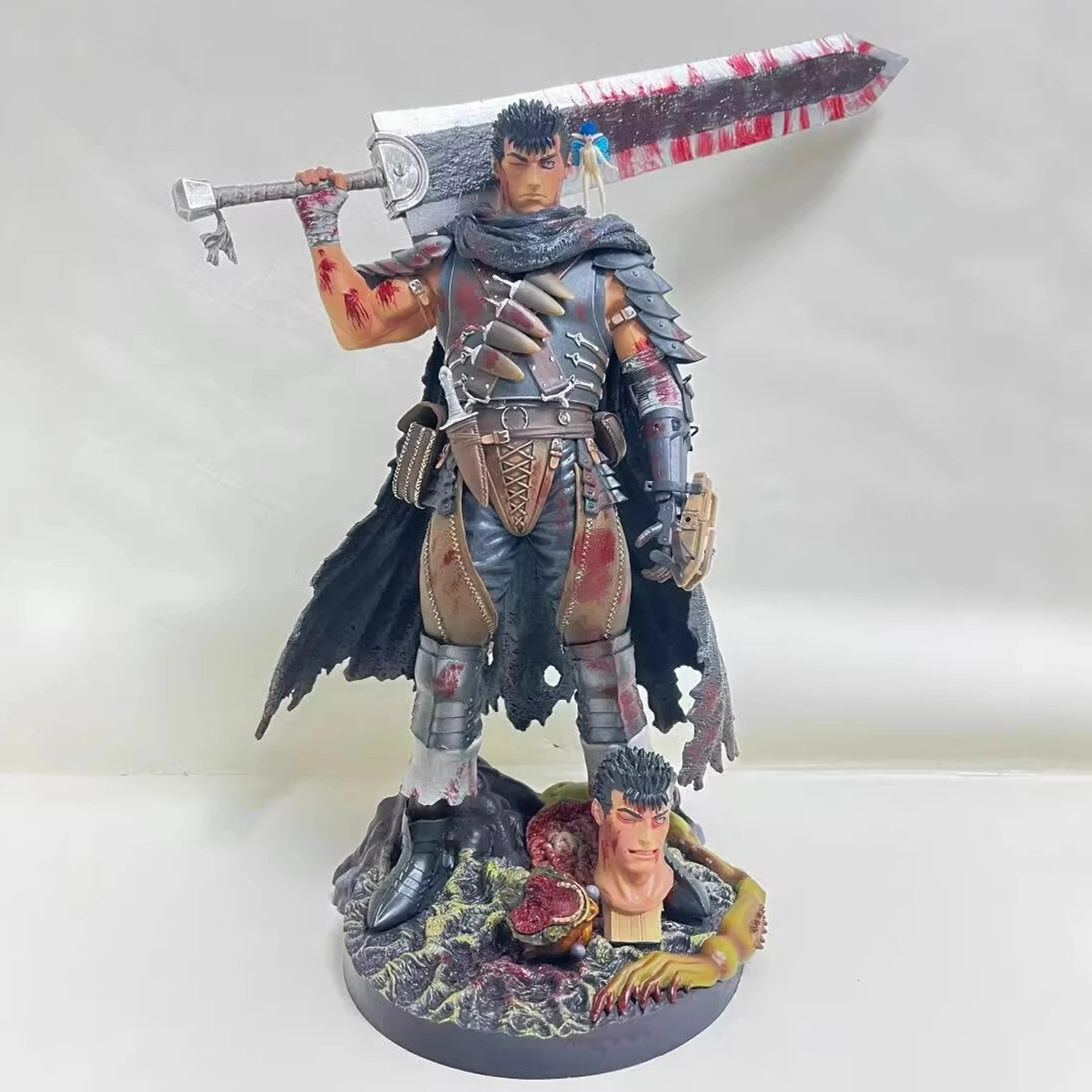 32 cm Berserker Figur Guts Action-figuren Zwei Köpfe Figur Pvc Sammlung Modell Puppen Schreibtisch Dekoration Statue Spielzeug Geburtstag Geschenke Image