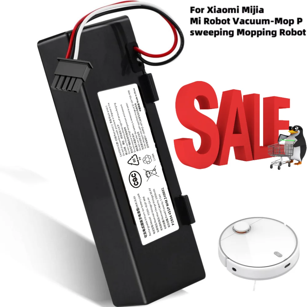 14,8 V für XIAOMI (Mijia) Kehrmaschine Mopp Pro Roboter-Staubsauger-Akku Ersatz STYTJ02YM Yunmi MVVO1-JG Haier JX37 Image