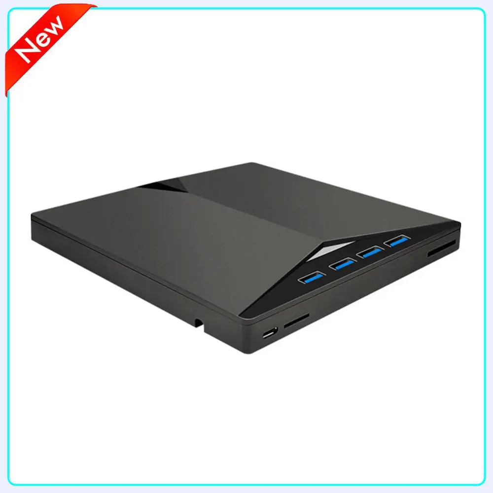 7-in-1 USB 3.0 Typ C externes mobiles Laufwerk, CD-DVD-Brenner, High-Speed-Slim für Windows 11/10/8/7/Linux/OS Image