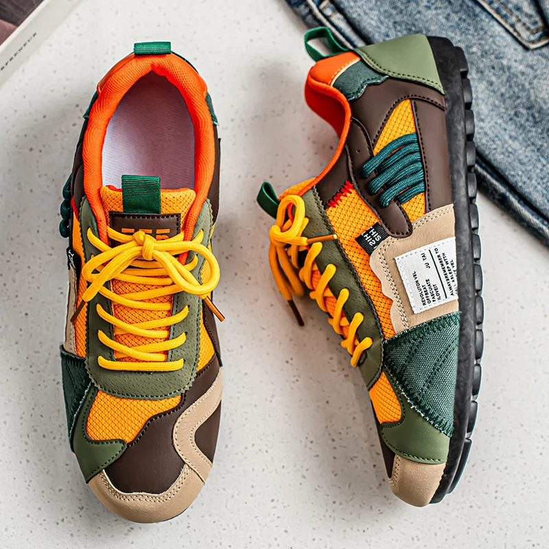 Atmungsaktive Freizeitschuhe für Herren, Luxus-Trainer, modische Slipper, bequeme Laufschuhe für Männer Image