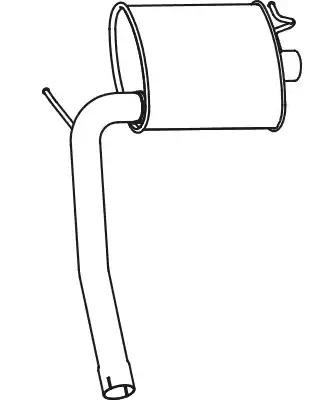 VEGAZ Endschalldämpfer VOLVO VOS-166 9434342,9470673,9179330 Endtopf,Auspuff Endtopf,Nachschalldämpfer,ESD 9185648 Image