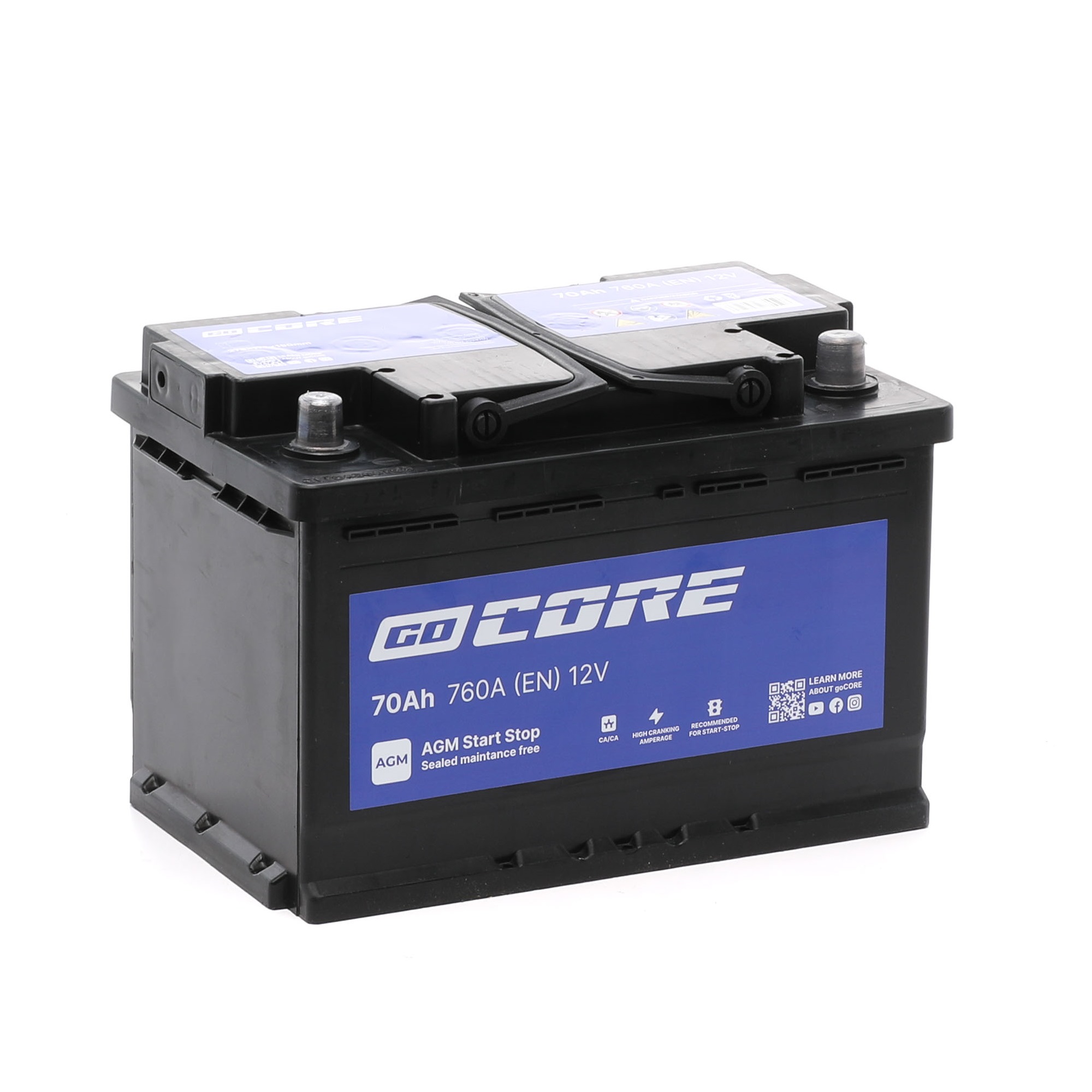 goCORE Starterbatterie VW,MERCEDES-BENZ,OPEL GCA0002 10169490,99961107010,42498197 Autobatterie,Batterie,Fahrzeugbatterie,Akku,Akkumulator 61210147399 Image
