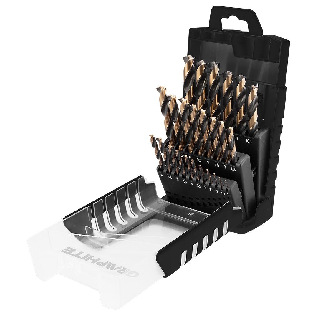 GRAPHITE Metallspiralbohrer-Satz 55H090 Image