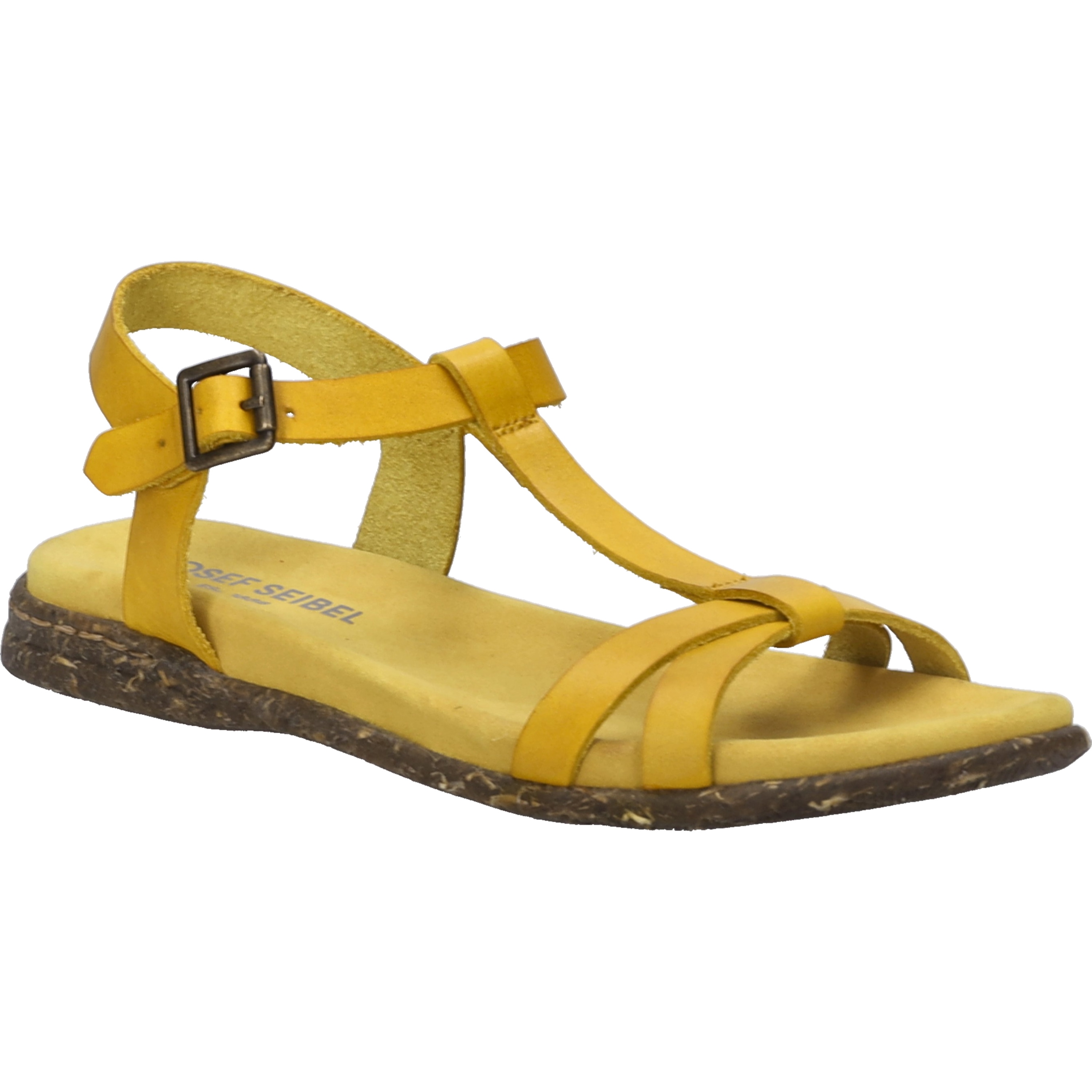 Sandale JOSEF SEIBEL "Fabricia 01, gelb", Damen, Gr. 40, gelb, Obermaterial: 100% Rindsleder Leather cow., Schuhe Sandale