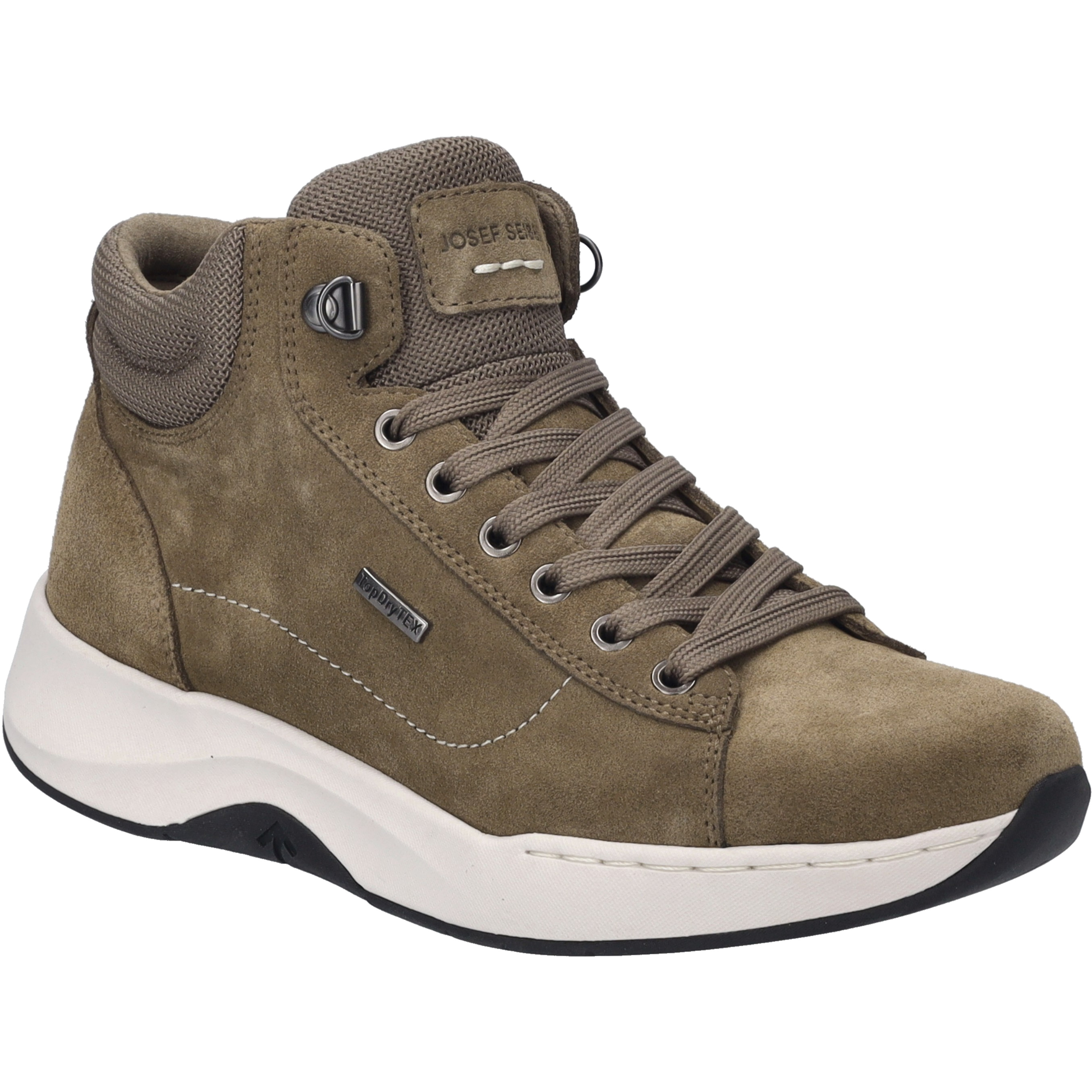 Sneaker JOSEF SEIBEL "Elli 51, taupe", Damen, Gr. 42, grau (taupe), Obermaterial: 80% Rindsleder Leather cow. 20% Textilmaterial TEXMAT., Schuhe Sneaker