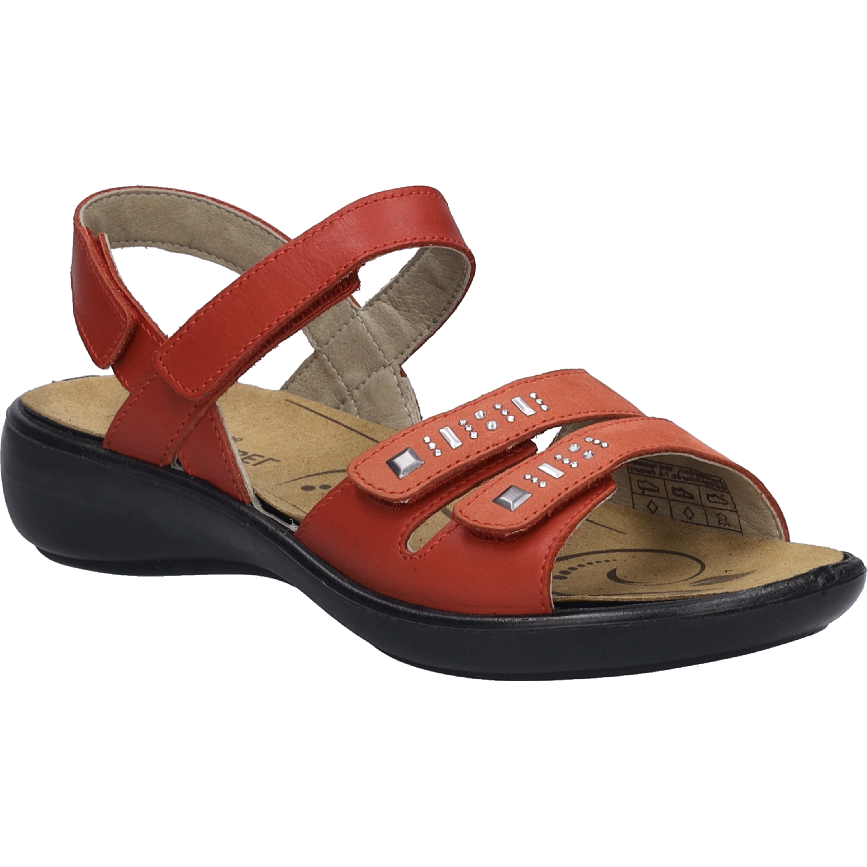 Sandale JOSEF SEIBEL "Ibiza 86, rot", Damen, Gr. 36, rot, Obermaterial: 100% Rindsleder Leather cow., Schuhe Sandale