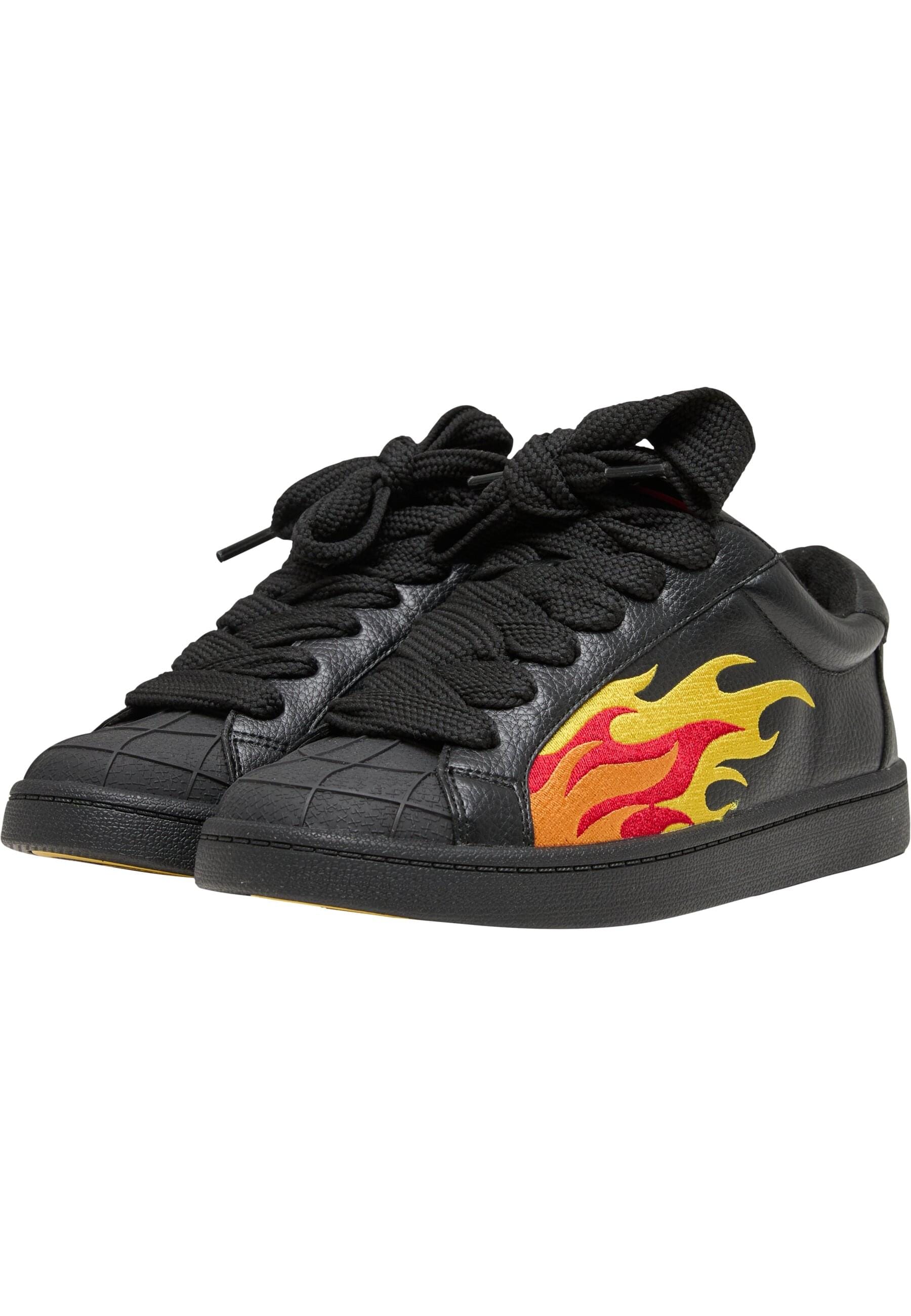 Trainingsschuh BUFFALO "Buffalo Liberty Vegan Nappa", Damen, Gr. 36, schwarz, orange, Kunstfaser, Schuhe