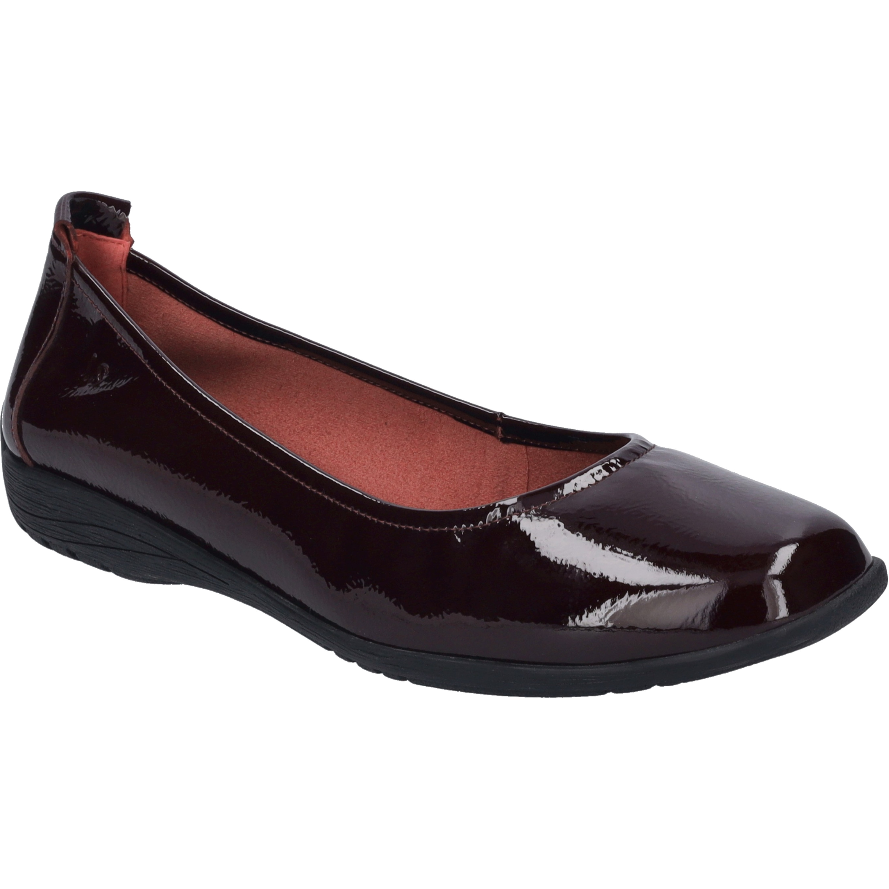 Ballerina JOSEF SEIBEL "Fenja 01, bordeaux", Damen, Gr. 42, rot (bordeaux), Obermaterial: 100% Rindsleder Leather cow., Schuhe Ballerina