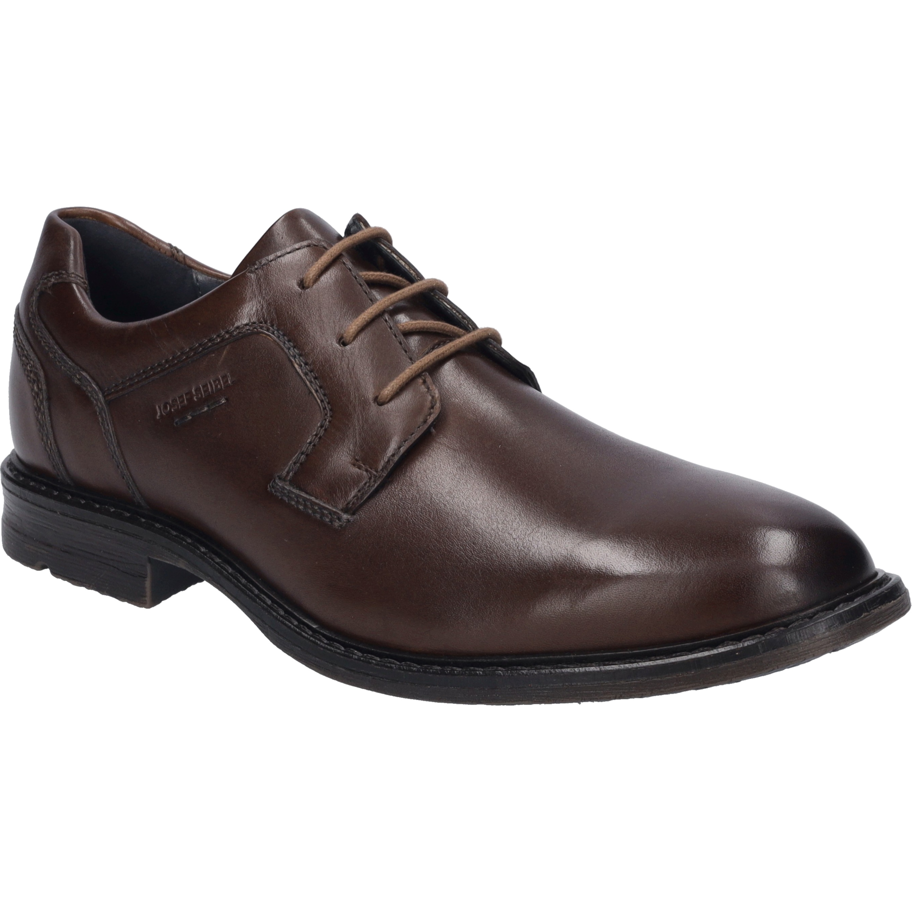 Schnürschuh JOSEF SEIBEL "Earl 01, cognac", Herren, Gr. 43, braun (cognac), Obermaterial: 100% Rindsleder Leather cow., Schuhe Schnürschuh