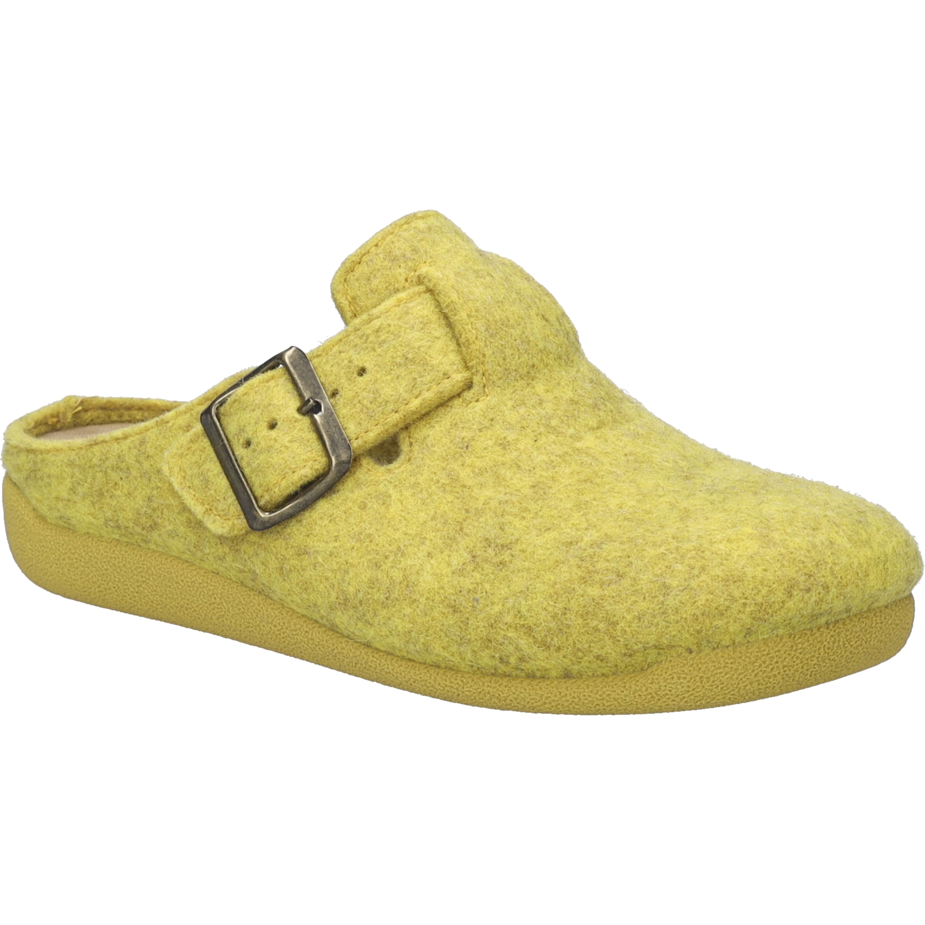 Hausschuh JOSEF SEIBEL "Cara 01, gelb", Damen, Gr. 39, gelb, Obermaterial: 100% Textilmaterial TEXMAT., Schuhe Hausschuh