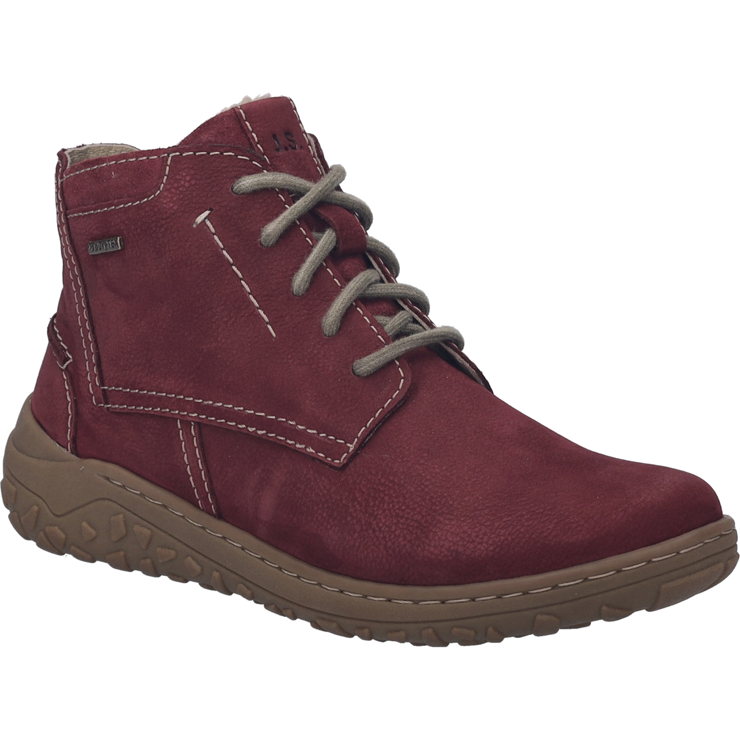 Schnürschuh JOSEF SEIBEL "Ruby 51, plum", Damen, Gr. 38, lila (plum), Obermaterial: 100% Rindsleder Leather cow., Schuhe Schnürschuh