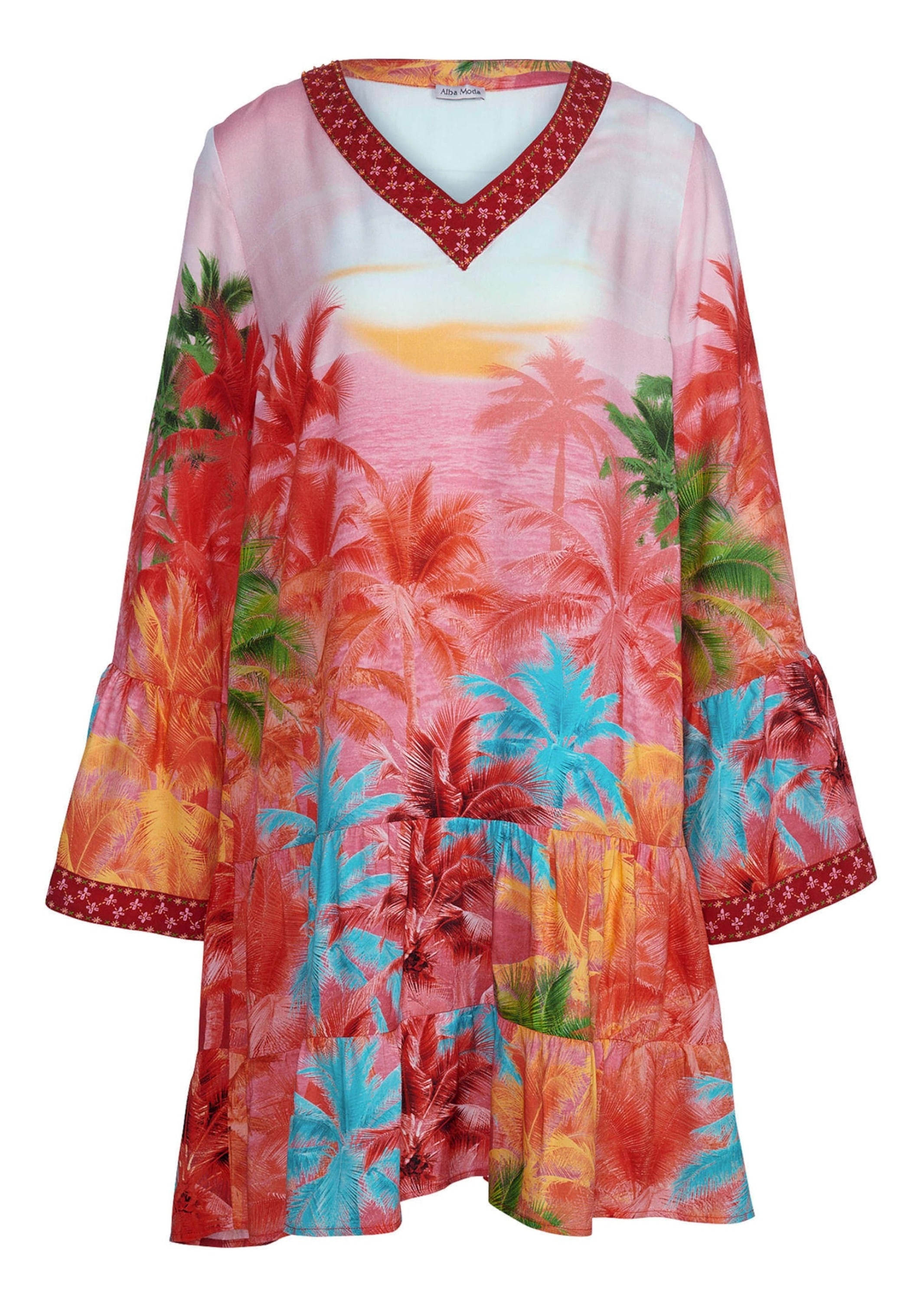 Tunika ALBA MODA "Tunika Tunika", Damen, Gr. 36, bunt, Obermaterial: 100% Viskose CV., Tuniken