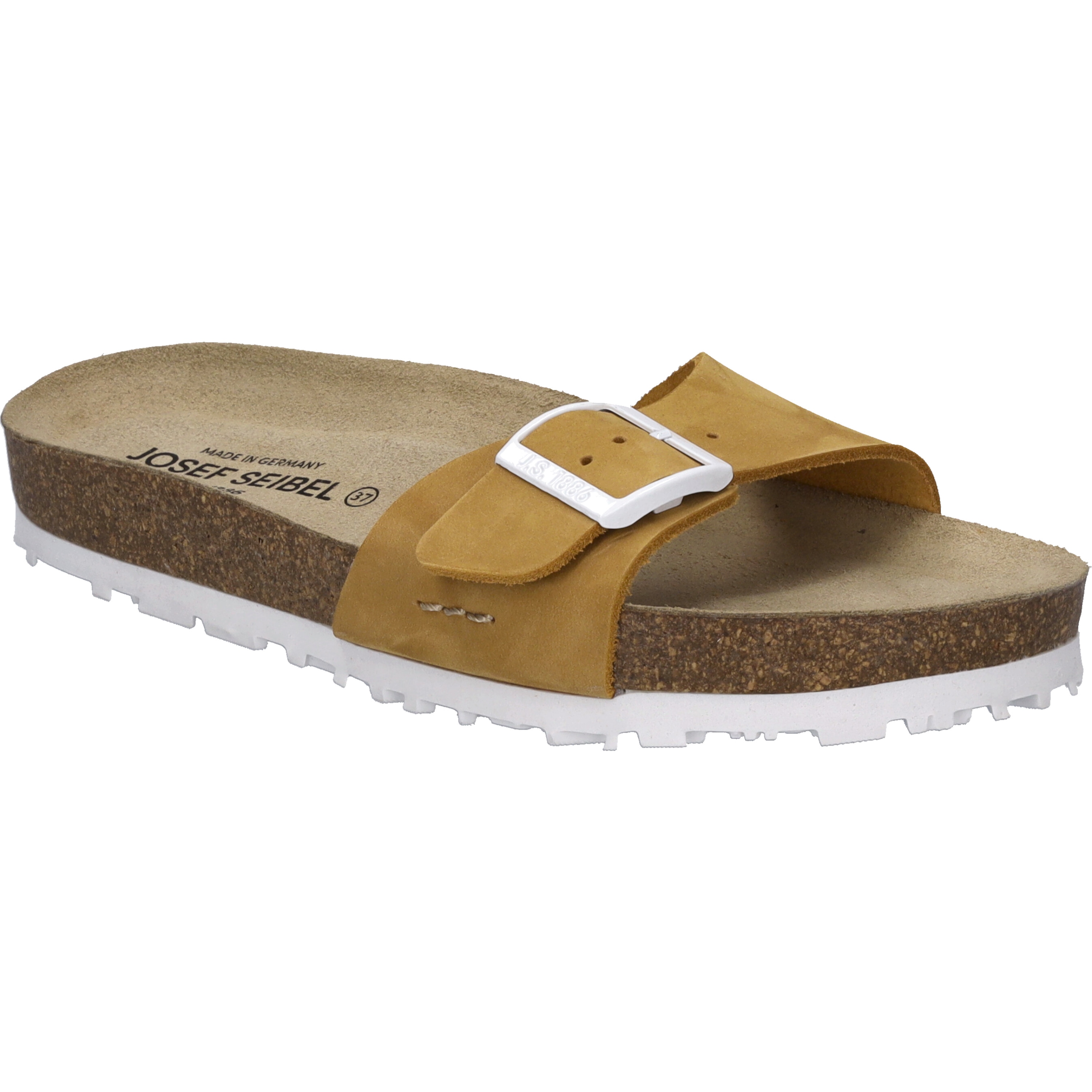 Sandale JOSEF SEIBEL "Hermine 03, gelb-kombi", Damen, Gr. 40, gelb (gelb, kombi), Obermaterial: 100% Rindsleder Leather cow., Schuhe Sandale