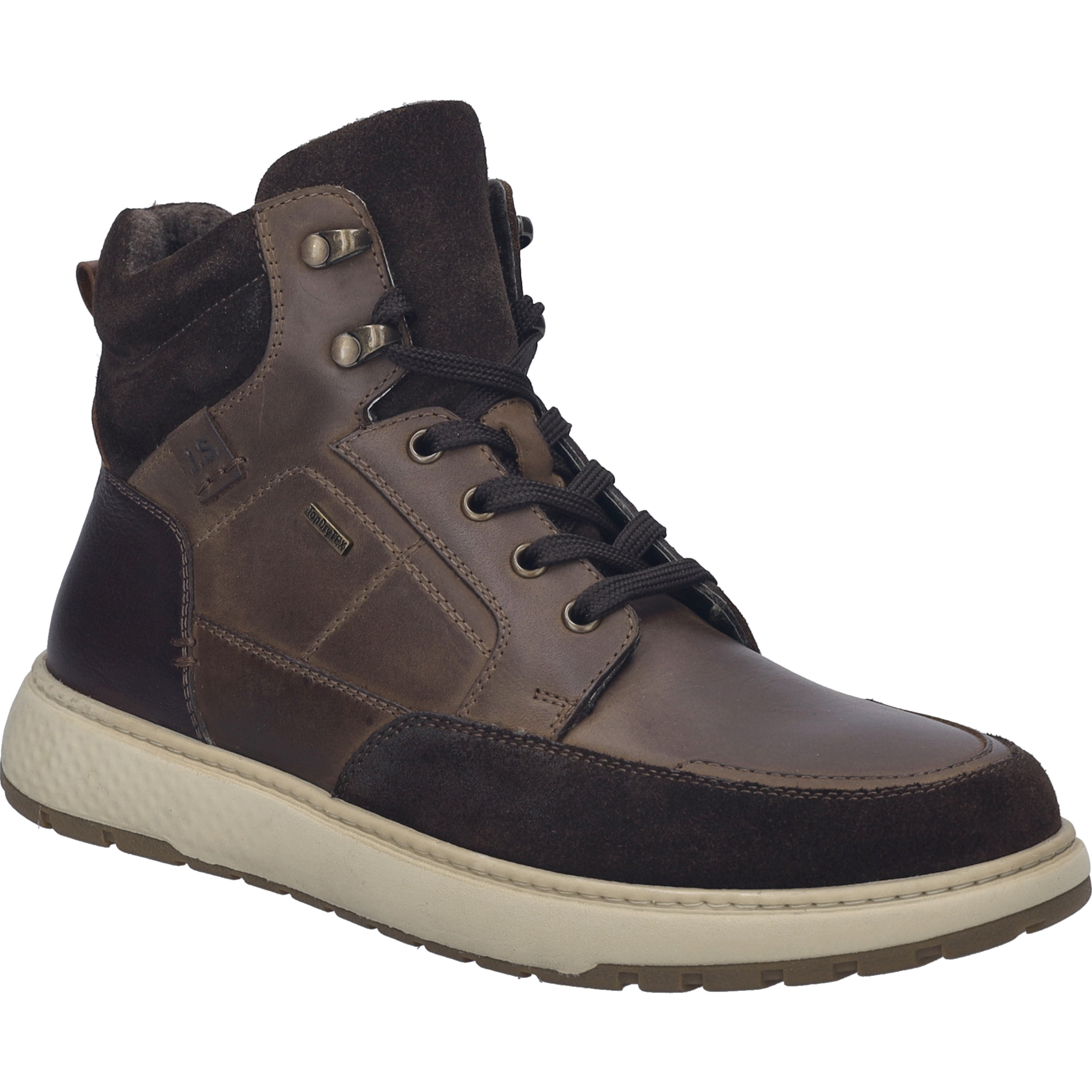 Stiefelette JOSEF SEIBEL "Clayton 50, brasil-multi", Herren, Gr. 45, braun (brasil, multi), Obermaterial: 100% Rindsleder Leather cow., Schuhe Stiefelette