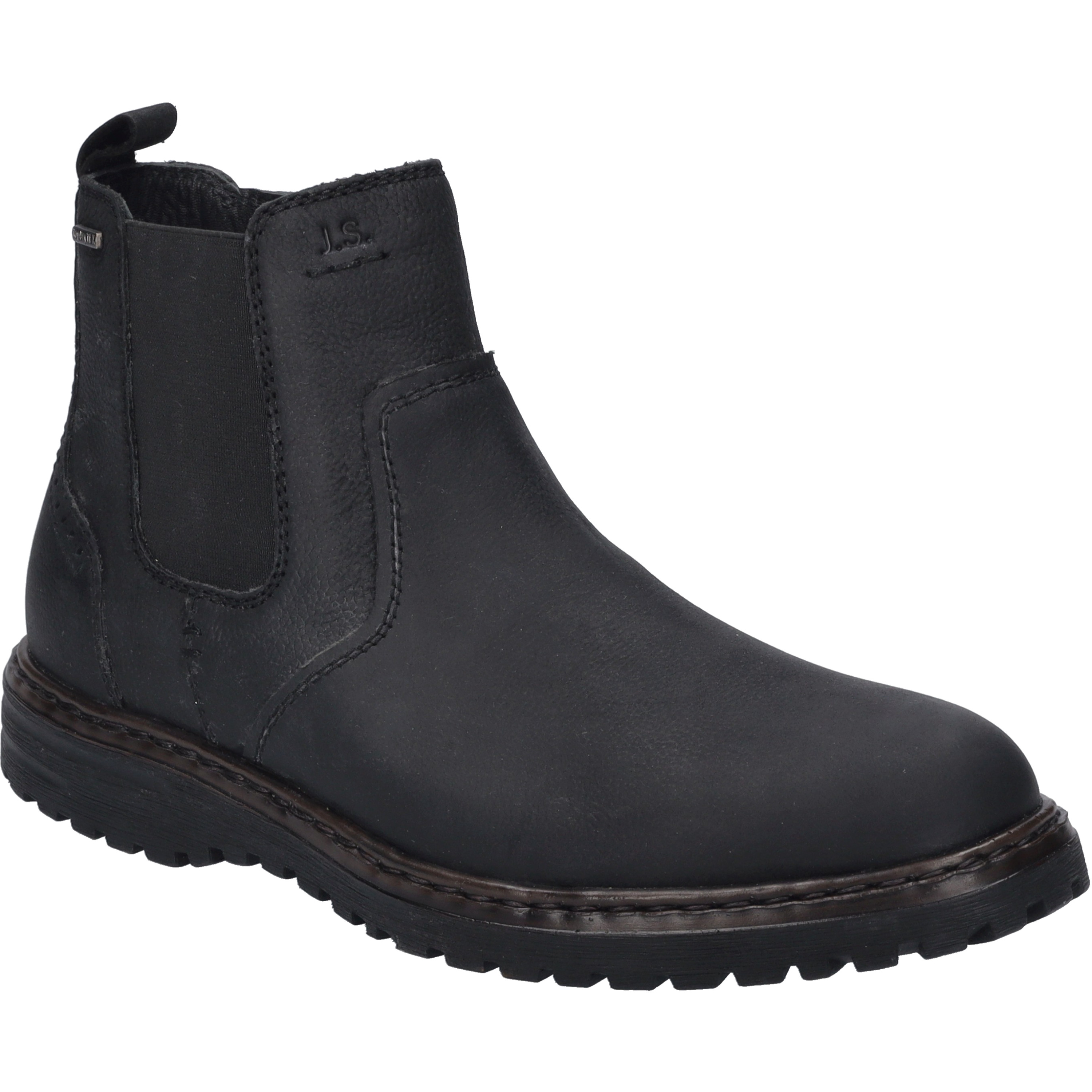 Stiefelette JOSEF SEIBEL "Erroll 51, schwarz", Damen, Gr. 47, schwarz, Obermaterial: 100% Rindsleder Leather cow., Schuhe Stiefelette