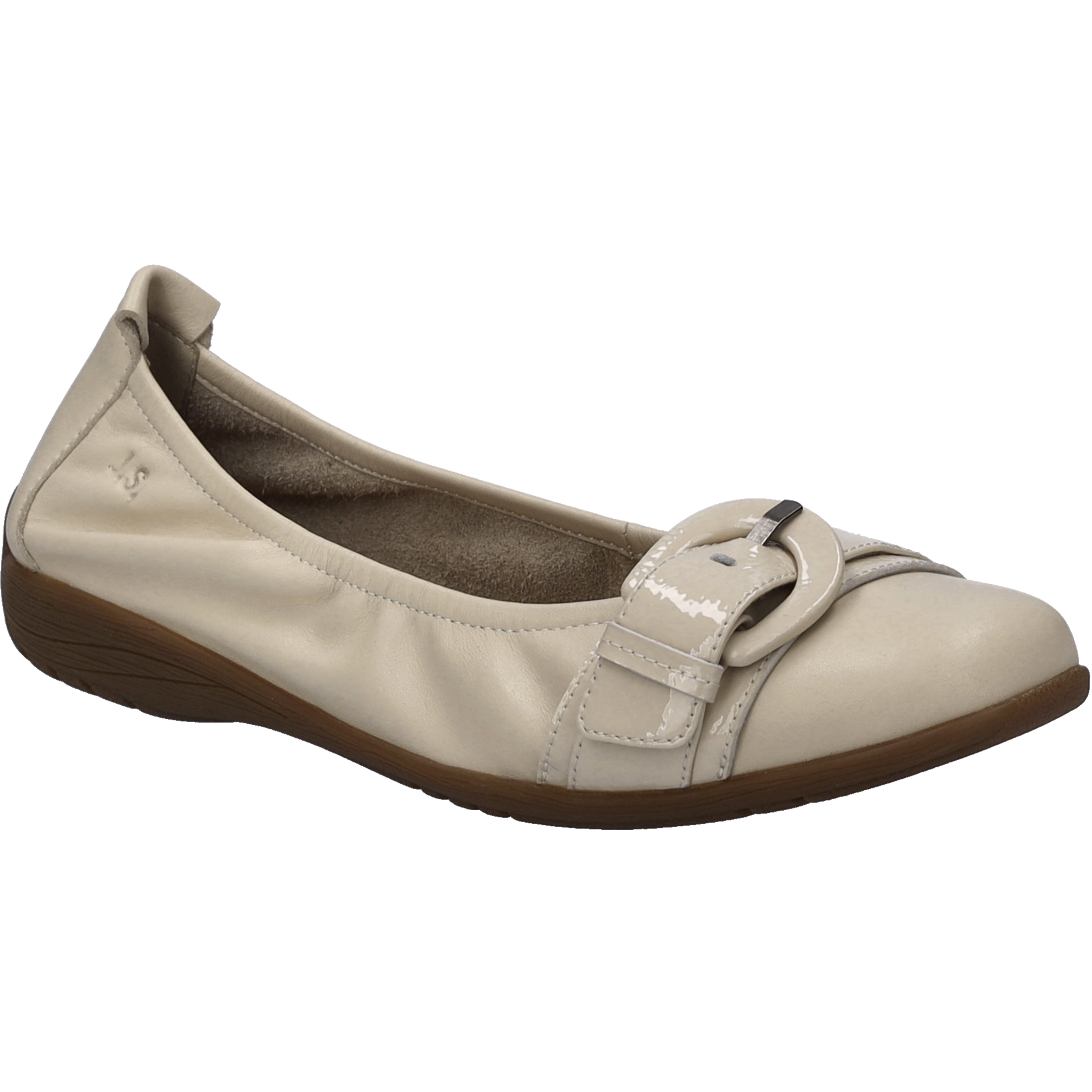Ballerina JOSEF SEIBEL "Fenja 23, sand", Damen, Gr. 39, beige (sand), Obermaterial: 100% Rindsleder Leather cow., Schuhe Ballerina